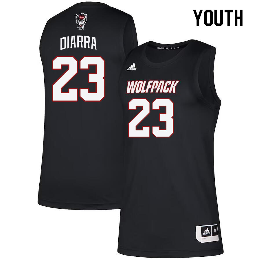 Youth #23 Mohamed Diarra NC State Wolfpack College Basketball Jerseys Stitched Sale-Black - Click Image to Close